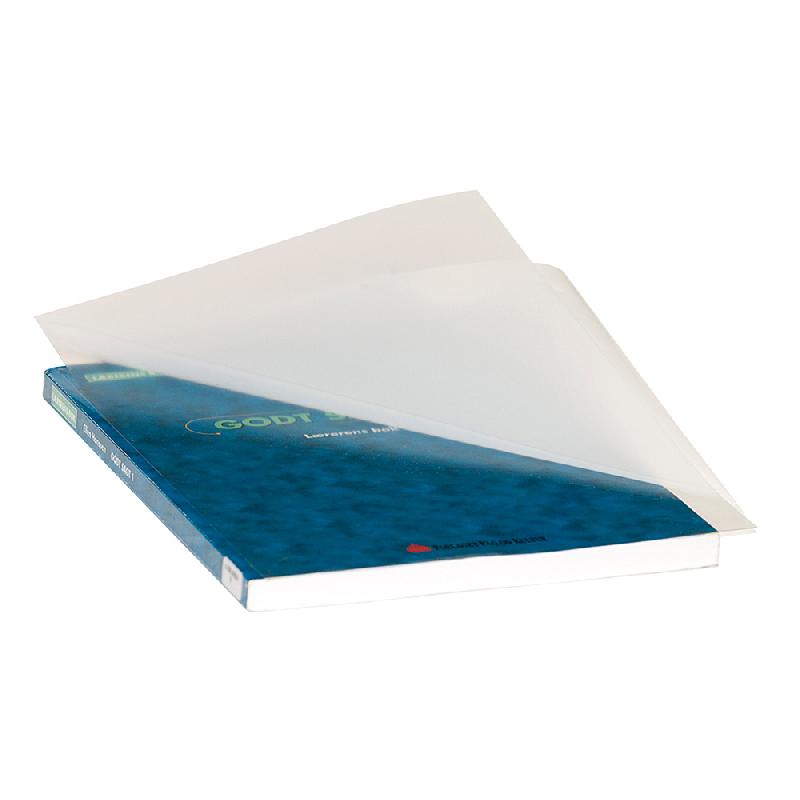 E82120 / 100 pces - Film plastique rigide auto-adhésif transparent et brillant - largeur 220 mm et épaisseur 250 µm_0
