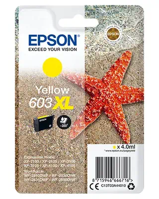 Epson Singlepack Yellow 603XL Ink_0
