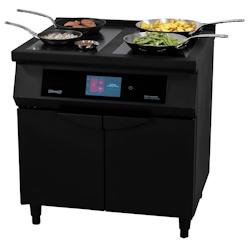 Fourneau à induction 2 feux + 2 plaques Flex zone 800 noire CFOI2F2FZ800N Casselin - noir CFOI2F2FZ800N_0