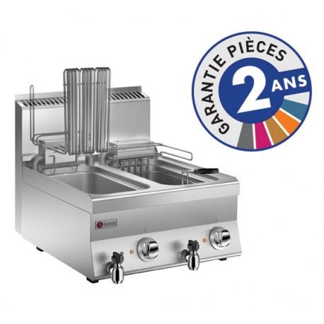 Friteuse électrique Baron - 2x10 litres - gamme 650 - 60fre600 avec robinets de vidange_0