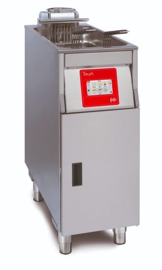 Friteuse électrique sur coffre avec filtration d'huile et écran à cuve simple 14.5 l -298x650x994 mm - TL-311-H31-G0_0
