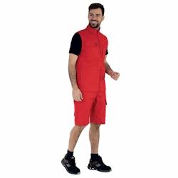 Lafont - Bermuda de travail coton majoritaire IOLITE Rouge Taille XS - XS rouge 3609705767682_0