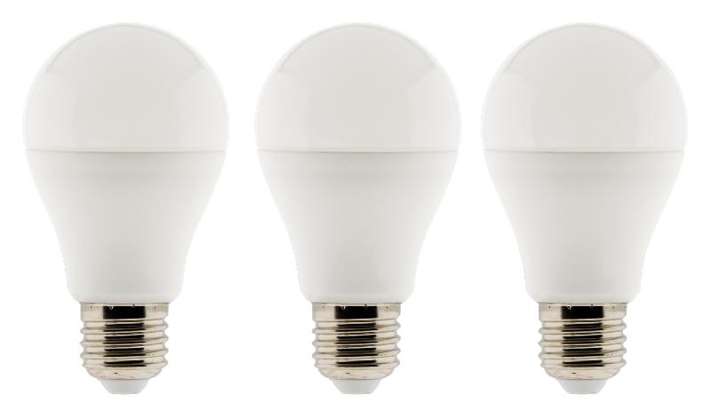 Lot de 3 ampoules LED E27 - 6W - Blanc chaud - 470 Lumen - 2700K - A+ - Zenitech_0