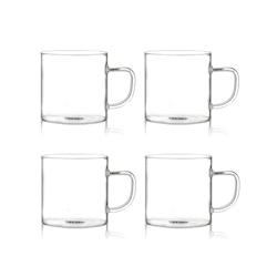 Ogo Living - Lot De 4 Tasses Expresso Helya 12cl En Verre Borosilicate - 3256390179551_0