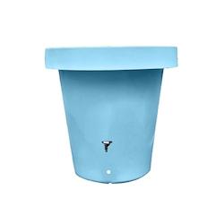 PLAST'UP ROTOMOULAGE Carré de plantation récupérateur d'eau de pluie mural lluvia 420l - BLEUPASTEL - bleu 0637962081503_0