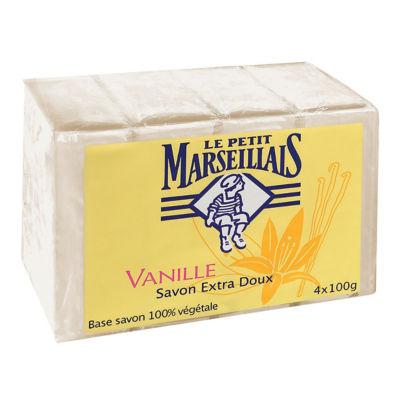 Savon solide Le Petit Marseillais vanille 100 g, lot de 4 savonnettes_0