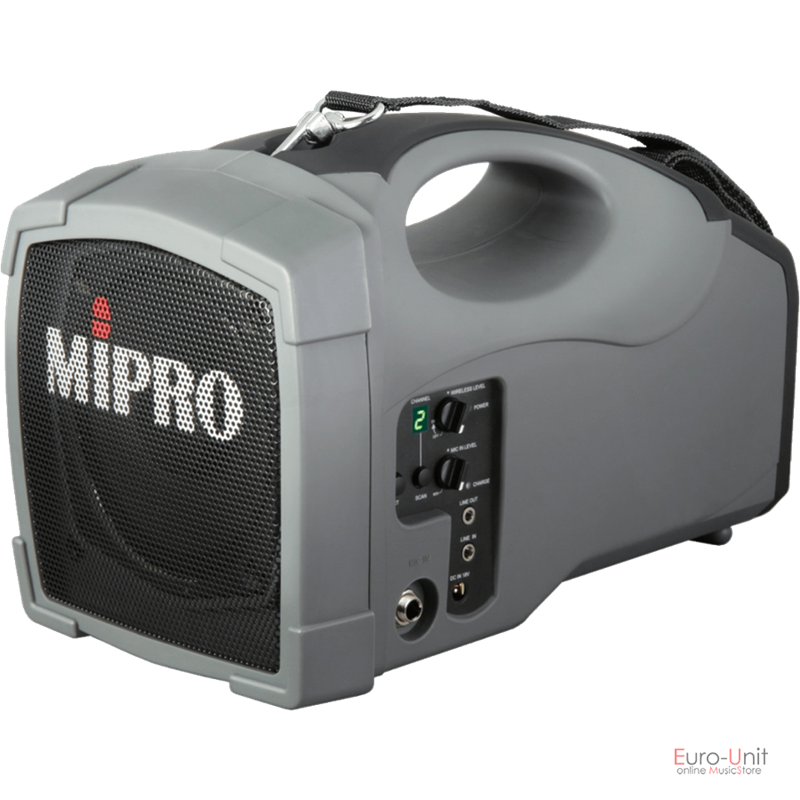 Sono portable MIPRO MA101B - 45 W - Récepteur UHF intégré et autonomie 10h_0