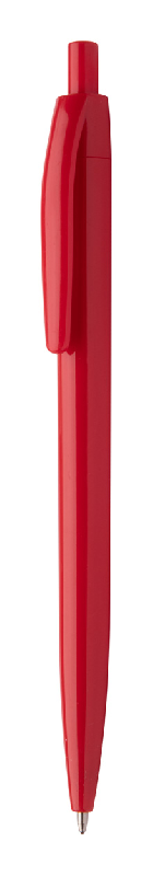Stylo bille antibactérien en plastique - encre bleue - couleur rouge - conforme à la norme ISO 22196_0