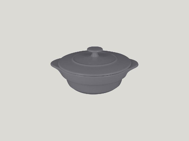 COCOTTE ROND GRIS PORCELAINE Ø 10 CM CHEFS FUSION RAK
