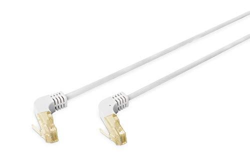 DIGITUS câble de brassage Cat 6A S/FTP - connecteurs coudés à 90° - LSZH - PoE+ - 500 MHz_0