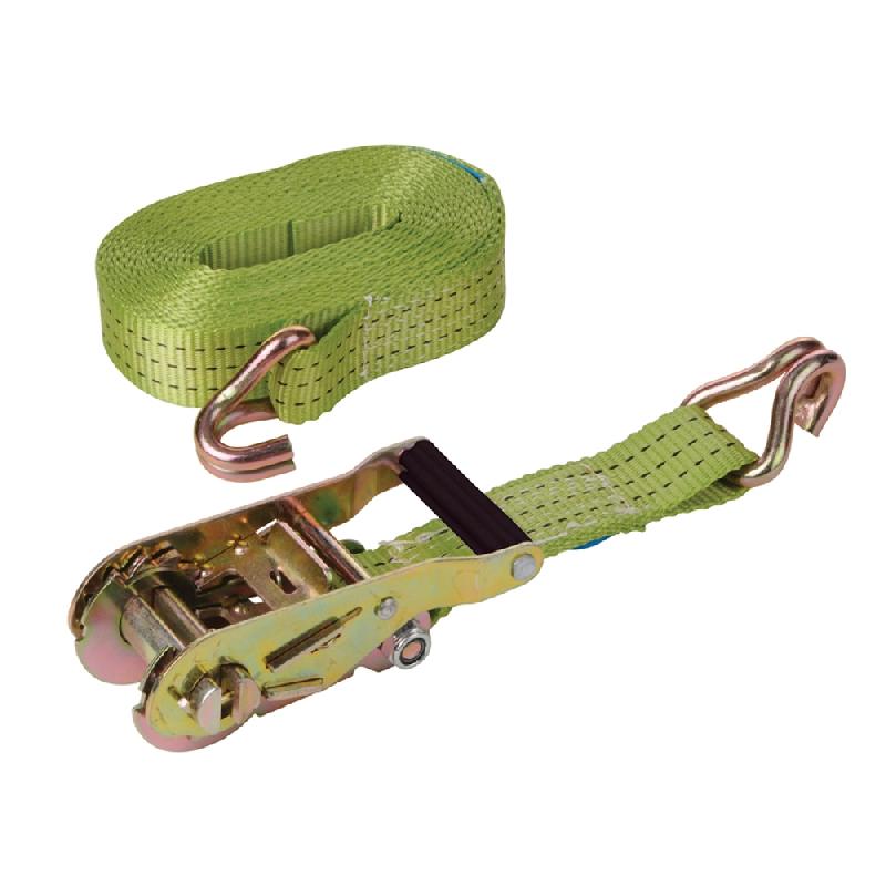 Sangle d'arrimage 5 tonnes - 8m x 50mm - Silverline MS21 - usage intensif en nylon avec tendeur à cliquet_0
