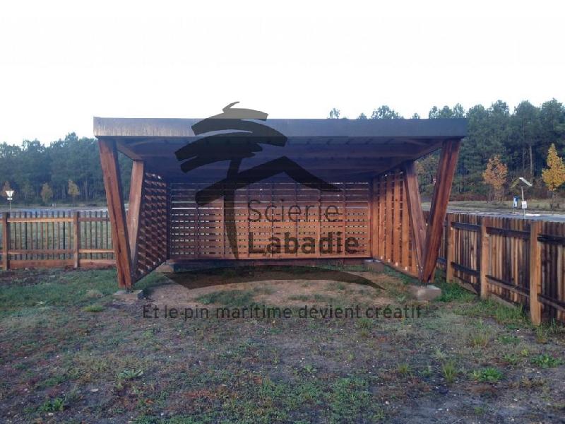 Abri Voiture Autoportant Carport Design Avec Bardage Ajoure