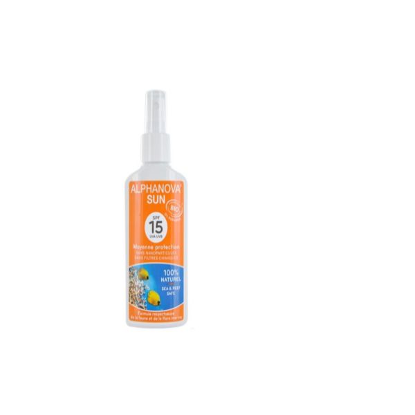 ALPHANOVA LAIT SOLAIRE BIO SPF15 125 ML SOINS SOLAIRES BÉBÉ