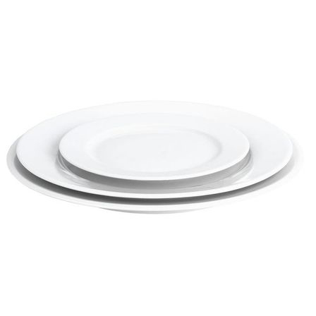 ASSIETTE PLATE RONDE BLANCHE 26CM EN PORCELAINE - PILLIVUYT - SANCERRE