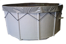 Bac à poissons ou piscine hors sol sur mesure en polyester - évacuation et moulage au contact_0
