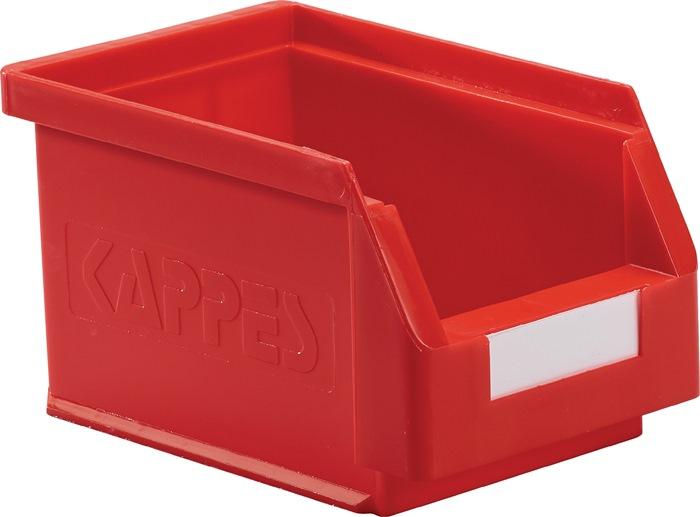 Boîte de rangement à ouverture frontale - L230xl140xH130 mm - PE rouge - RASTERPLAN - Résistante aux chocs et températures extrêmes_0