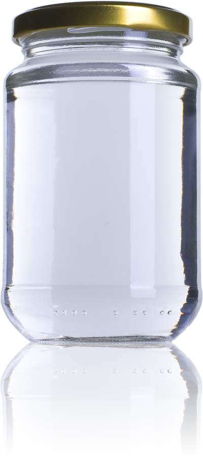 Bocal en verre cylindrique 370 ml - TO 063 - Verre blanc_0
