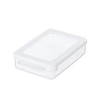 BOÎTE À PAIN, 0,6 LITRE, TRANSPARENT/BLANC - LOT DE 4