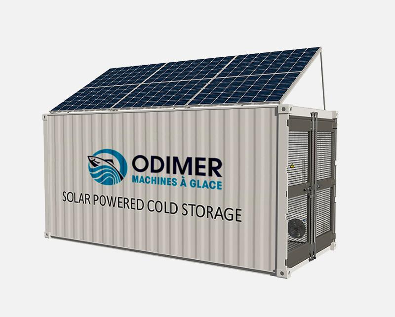 Chambre froide positive à énergie solaire Odimer - conteneur transportable 7,5 m² - Température 0°C à +4°C_0