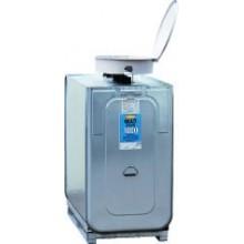 Cuve 1500L pour le stockage d'huiles usagées - acier galvanisé et PEHD - avec rétention intégrée_0