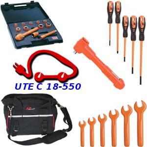 KIT OUTILLAGE VÉHICULE ÉLECTRIQUE/HYBRIDE, UTE C 18-550 - AVEC CLÉ DYNAMOMÉTRIQUE - DIVKITVEH-O-V2