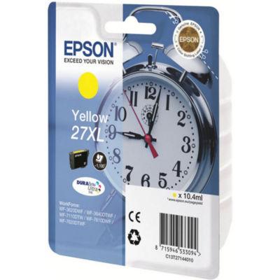 Epson 27XL 'Réveil' Cartouche d'encre originale grande capacité DURABrite Ultra (C13T27144012) - Jaune_0