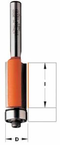 FRAISE À AFFLEURER CMT - DIAMÈTRE 12,7 MM -  HAUTEUR 12.7 MM - QUEUE DE 8 MM AVEC ROULEMENT