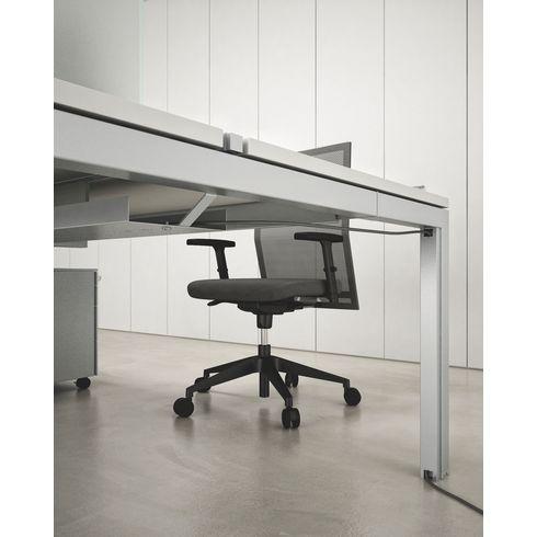 GOULOTTE PASSE-CÂBLES VERTICALE POUR PIEDS ARKO ALUMINIUM