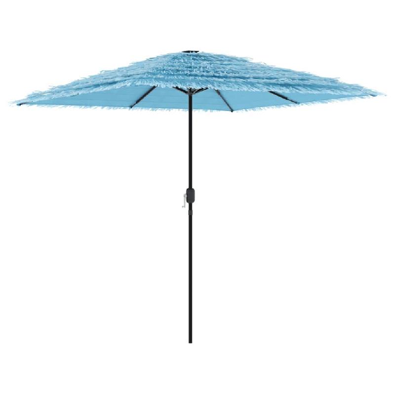 Helloshop26 - Parasol de jardin résistant aux UV avec mât en acier 248 x 248 x 248 cm design moderne en polyester bleu 02_0056386 - bleu acier 30002_0