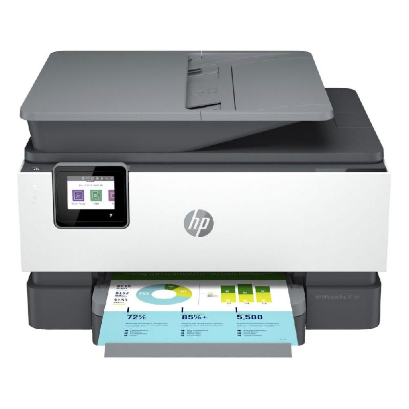 IMPRIMANTE MULTIFONCTION JET D'ENCRE COULEUR HP OFFICEJET PRO 9010E - COMPATIBLE RESEAU SANS FIL ET ETHERNET