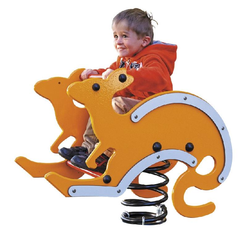 JEU SUR RESSORT KANGOUROU - Pour enfants de 2 à 7 ans - Dimensions : 81x40,5x43 cm - 25 kg_0