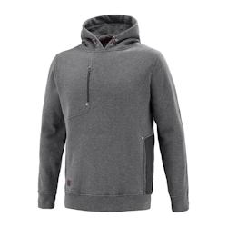 Lafont - Sweat-shirt à capuche mixte POWER Gris Chiné / Gris Foncé Taille L - L 3609705822756_0