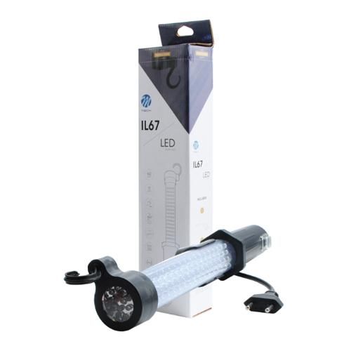Lampe d'inspection professionnelle - 60 + 17 LEDs - Étanche et résistante aux solvants - Câble de 5m_0