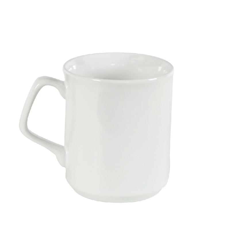 LOT DE 6 MUGS CÉRAMIQUE BLANC 30 CL