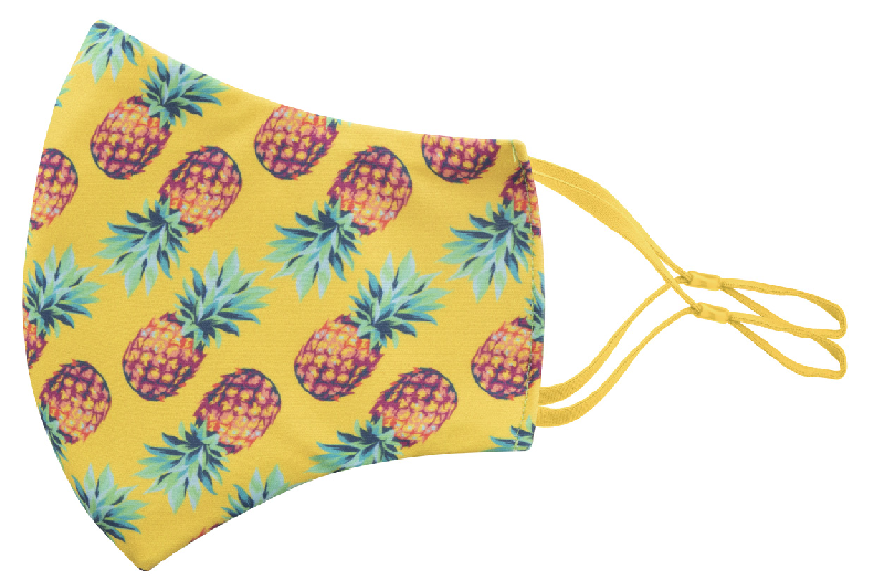 Masque facial personnalisé - lavable, réutilisable, taille adulte, impression sublimation - 2 couches polyester et coton_0