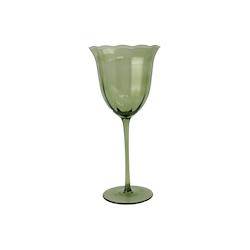 Novastyl - Lot De 4 Verres A Pied Eden 36cl En Verre Vert - 3256391043707_0