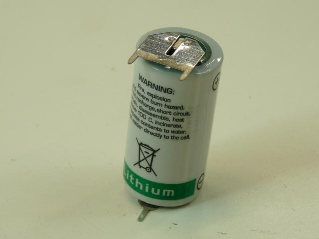 Pile lithium LS17330 2/3A 3.6V 2.1Ah 3PF - Marque NX - Quantité 1_0