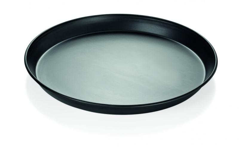 PLAQUE À PIZZA EN TÔLE BLEUE, Ø SUPÉRIEUR 40CM, Ø INFÉRIEUR 39CM