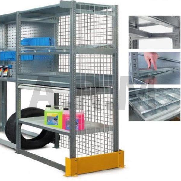 Rayonnage pour charges mi-lourdes pour l'aménagement de quincailleries, magasins_0