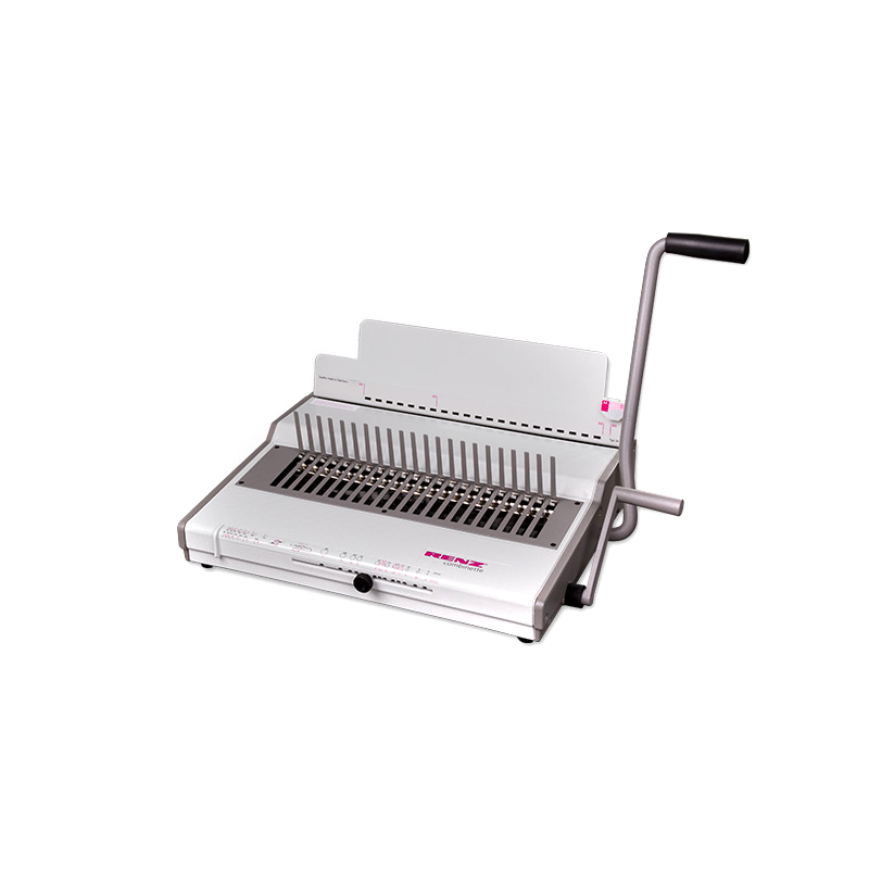 Relieur combinette - Perforelieuse de bureau à peignes plastiques - Jusqu'à 480 feuilles reliées_0