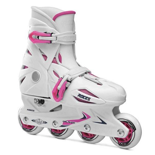 ROLLERS ENFANT ORLANDO 3 BLANC ET ROSE