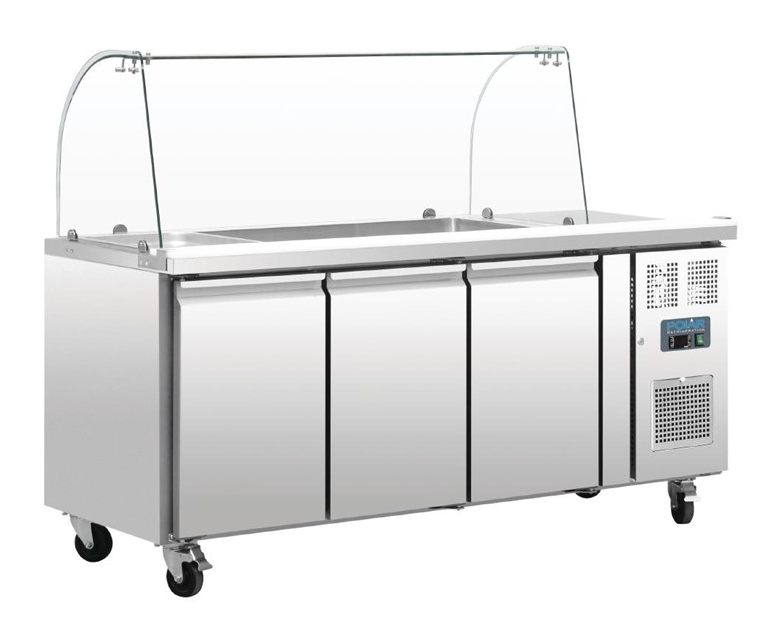 SALADETTE POLAR 3 PORTES AVEC PLATEAU EN VERRE