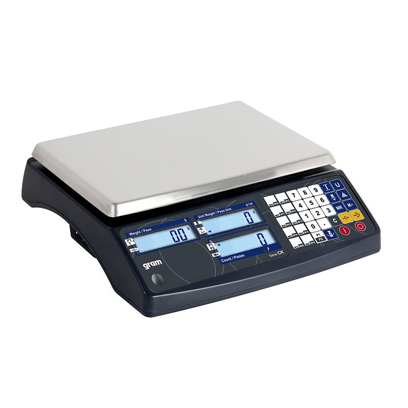 Série CK - Balance compteuse Gram Group - Capacité de 3 kg à 30 kg - Fonctions avancées et plateau en acier inoxydable_0