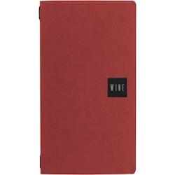 Set 12 porte-menu 2/2 Stil Casa, polyuréthane, 18x31,6 cm, 3 enveloppes plastiques, élastique, rouge saffiano. - PM22C-SAR-WNSN_0