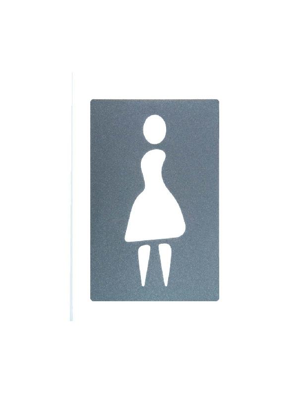 SIGNALÉTIQUE PICTOGRAMME SIGNA FEMME GRIS ANTHRACITE - SOCONA - SG61