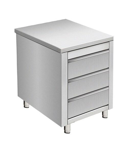 Skyrainbow Armoire de travail en acier inoxydable, 50 x 70 - inox THSS3R57_0