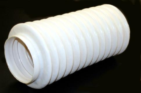 Soufflet de protection en silicone sur trame kevlar - Cylindrique ou conique - Noir ou blanc FDA_0