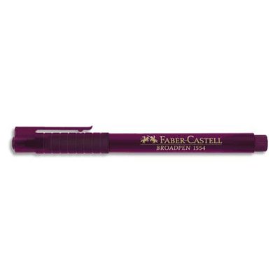 STYLO FEUTRE MAGENTA - POINTE LARGE 0,8 MM - CORPS TRANSPARENT - ENCRE MAGENTA INDELEBILE