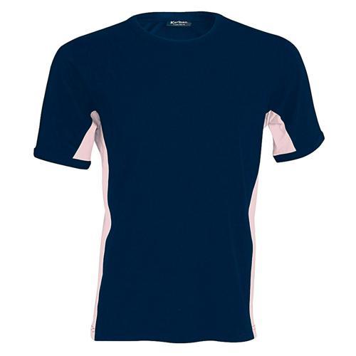 T-SHIRT BICOLORE EQUIPE MARINE ROSE