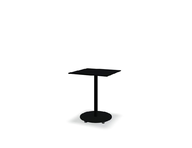 Table de café carrée 60x60 BOLT - noir_0